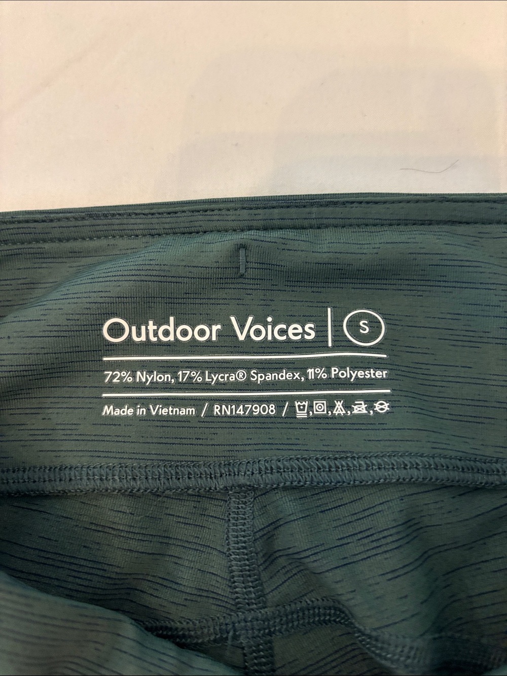 Outdoor voices women’s heather green Athleisure Leggings - size Small - Picture 2 of 4